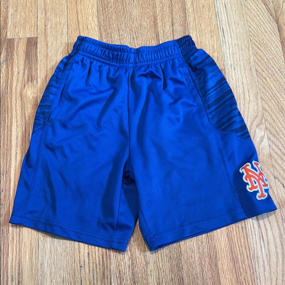 Genuine Merchandise Kid's Blue Mets Athletic Shorts Size Large (7)